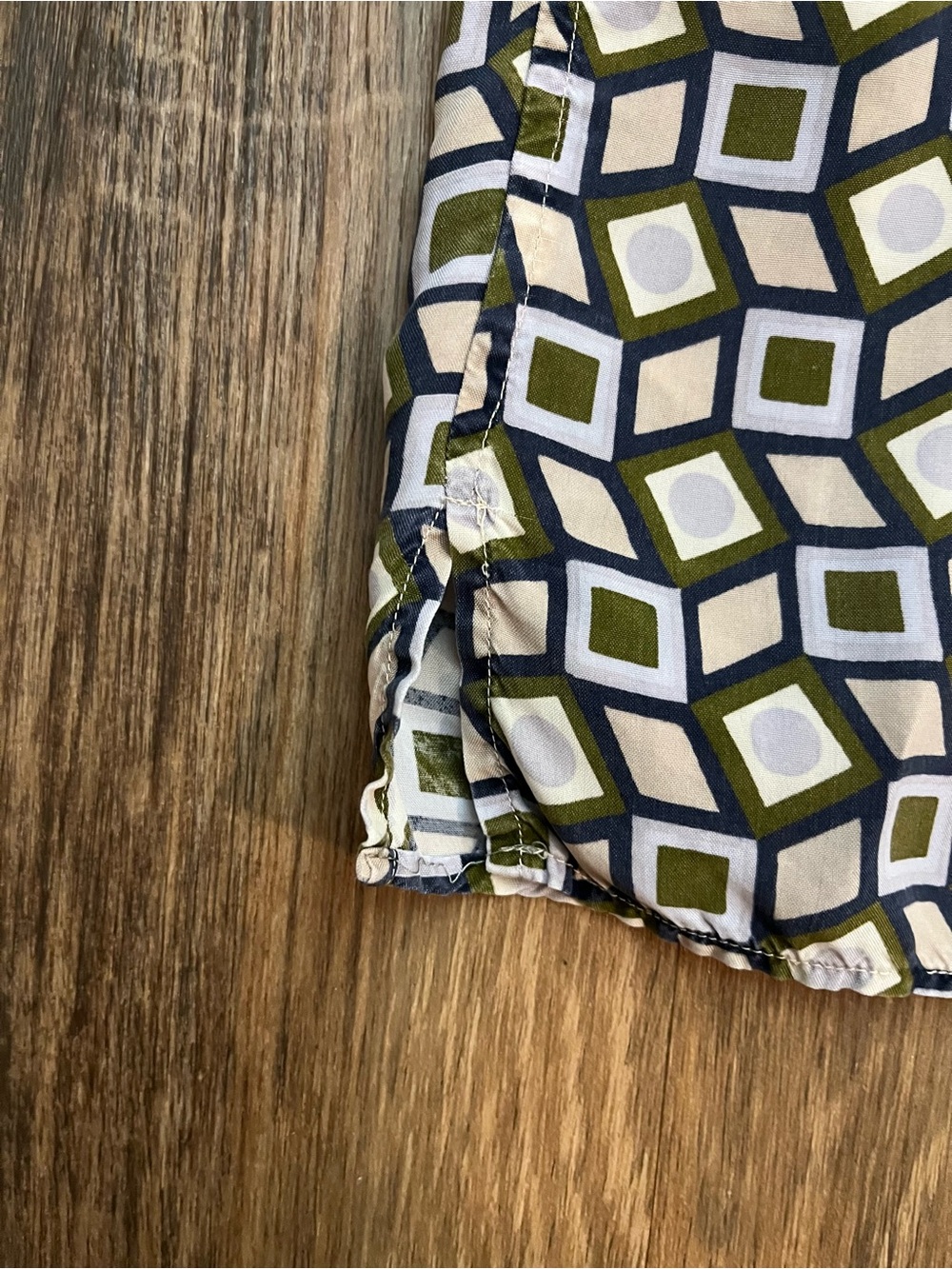 VTG Solemare Maus & Hoffman Geometric Shirt Men’s Sz XL “Vegan Silk” Multicolor - Picture 5 of 15